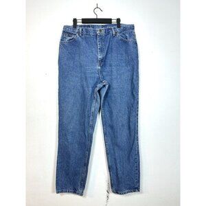 Riders Jeans Women's 18 m Medium Dark Wash Blue High Waist Tapered Leg Vintage‎